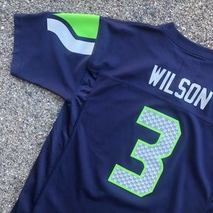 Russell Wilson Seattle Seahawks NFL Jersey- Size Youth Large (14-16)